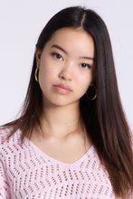 Crochet-Style V-Neck Sweater thumbnail 15