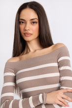 Ribbed Slim Off-Shoulder Sweater thumbnail 11