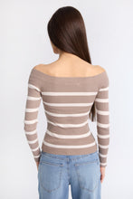 Ribbed Slim Off-Shoulder Sweater thumbnail 12