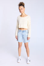 Crochet-Style Crew Neck Sweater thumbnail 5