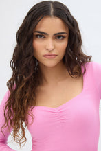 Ribbed Knit Long Sleeve Sweetheart Neckline Bodysuit thumbnail 4