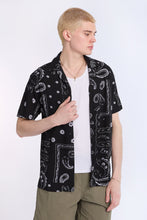 Distressed Bandana Short Sleeve Resort Shirt thumbnail 1