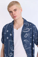 Distressed Bandana Short Sleeve Resort Shirt thumbnail 6