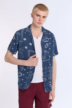 Distressed Bandana Short Sleeve Resort Shirt thumbnail 5