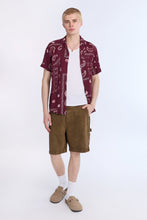 Distressed Bandana Short Sleeve Resort Shirt thumbnail 12
