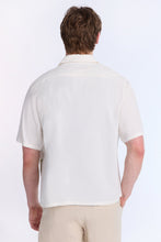 Linen-Blend Western Embroidered Short Sleeve Shirt thumbnail 3