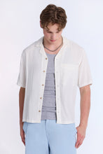 Linen-Blend Boxy Short Sleeve Shirt thumbnail 1