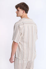 Cotton Textured Striped Short Sleeve Shirt thumbnail 3