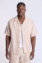 Cotton-Blend Textured Knit Short Sleeve Shirt thumbnail 1