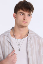 Linen-Blend Textured Striped Short Sleeve Shirt thumbnail 6