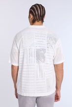 Cotton-Blend Button-Up Short Sleeve Eyelet Knit Shirt thumbnail 7