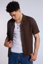 Textured Sweater Knit Short Sleeve Shirt thumbnail 5