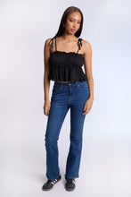 Ruched Babydoll Top With Tie Straps thumbnail 5
