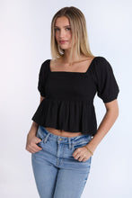 Puff Sleeve Smocked Top thumbnail 2