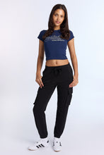High Rise Twill Cargo Jogger thumbnail 5