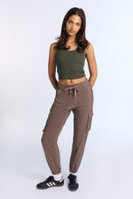 High Rise Twill Cargo Jogger thumbnail 14