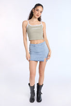 High Rise Denim Skort thumbnail 5