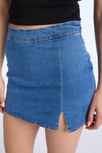 High Rise Denim Skort thumbnail 6