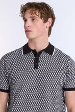 Jacquard Short Sleeve Sweater Polo thumbnail 2