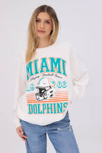 Miami Dolphins Graphic Crew Neck Sweatshirt thumbnail 1