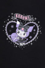 Kuromi Heart Graphic Glitter Relaxed Tee thumbnail 2
