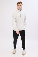 Aéropostale Small Print Mock Neck Quarter-Zip Sweatshirt thumbnail 4
