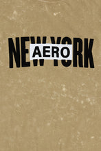 AERO New York Flocked Graphic Acid Wash Tee thumbnail 4