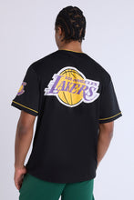 Los Angeles Lakers Button-Up Baseball Mesh Jersey thumbnail 2