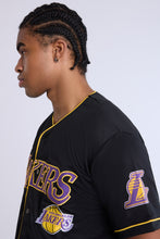 Los Angeles Lakers Button-Up Baseball Mesh Jersey thumbnail 3