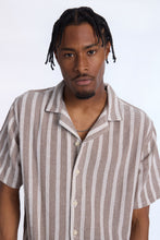 Striped Textured Short Sleeve Shirt thumbnail 2