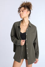 AERO Cotton Gauzy Button-Up Oversized Shirt thumbnail 14