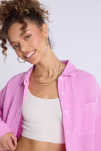 AERO Cotton Gauzy Button-Up Oversized Shirt thumbnail 2