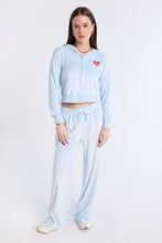 Care Bears Rhinestones Velour Zip-Up Hoodie And Sweatpants 2-Piece Set thumbnail 5