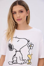 Peanuts Snoopy And Woodstock Super Soft Pajama Tee And Velour Pajama Jogger 2-Piece Set thumbnail 2