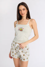 Keroppi Super Soft Pajama Tank Top And Shorts 2-Piece Set thumbnail 1