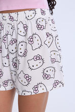 Hello Kitty Embroidered Pajama Tank Top And Boxer Shorts 2-Piece Set thumbnail 5