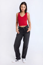 AERO Seamless Ribbed Knit V-Neck Tank Top thumbnail 4