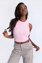 AERO Ribbed High Neck Tank Top thumbnail 5