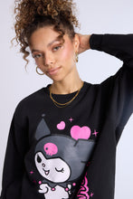 Kuromi Graphic Crew Neck Oversized Sweatshirt thumbnail 2