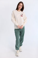 Hello Kitty Graphic Glitter Crew Neck Sweatshirt thumbnail 4