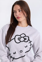 Hello Kitty Graphic Puff Print Crew Neck Sweatshirt thumbnail 3