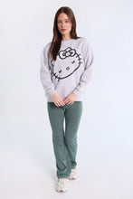 Hello Kitty Graphic Puff Print Crew Neck Sweatshirt thumbnail 4