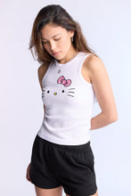 Hello Kitty Face Graphic Ribbed High Neck Tank Top thumbnail 1