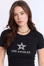 AERO Ribbed Knit Graphic Baby Tee thumbnail 3