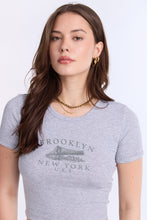 AERO Ribbed Knit Graphic Baby Tee thumbnail 7