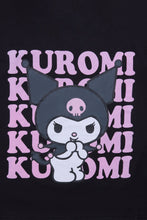 Kuromi Flocked Graphic Boxy Cropped Tee thumbnail 2
