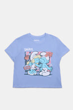 The Smurfs Graphic Boxy Cropped Tee thumbnail 1