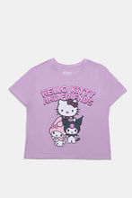 Hello Kitty And Friends Glitter Graphic Boxy Cropped Tee thumbnail 1