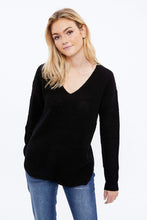 V-Neck Waffle Popcorn Sweater thumbnail 5