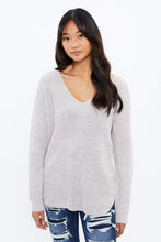 V-Neck Waffle Popcorn Sweater thumbnail 3